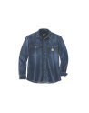Carhartt MONTANA RELAXED FIT MIDWEIGHT DENIM LONG-SLEEVE SNAP FRONT SHIRT