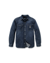 Carhartt MONTANA RELAXED FIT MIDWEIGHT DENIM LONG-SLEEVE SNAP FRONT SHIRT