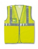 CHALECO MALLA CREMALLERA AMARILLO FLUO TALLA